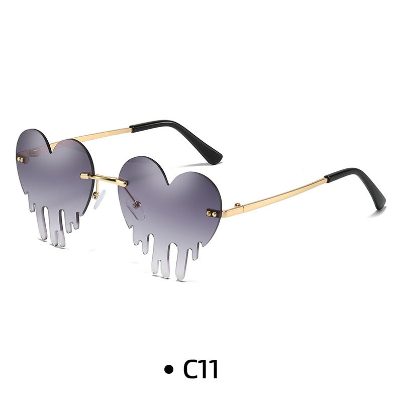 Wholesale 028 New Fashion Personalized Sunglasses Colorful Ocean Lens Sunglasses for Men and Women